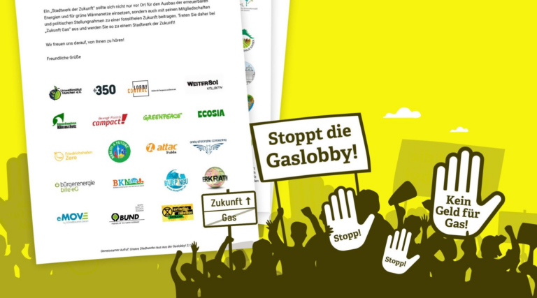 Forderung an die Stadtwerke: Raus aus der Gas-Lobby!