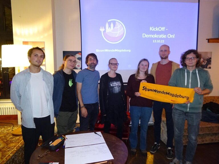 Stromwende Magdeburg sammelt Unterschriften